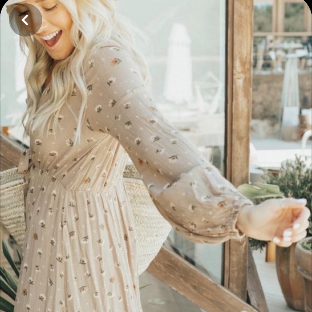 Long floral tie kimono